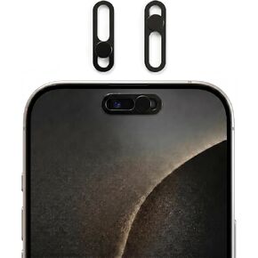 Front Camera Cover for iPhone 17/17 Air / 17 Pro / 17 Pro Max — Ultra-Thin Webcam Privacy Slide, Strong Adhesive, Face ID Friendly, No Residue — 2 Pack Black in Kuwait