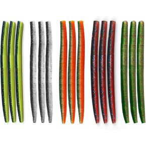 Natufish Senko Worms 15Pcs Salt Infused Soft Baits for Fishing in Kuwait