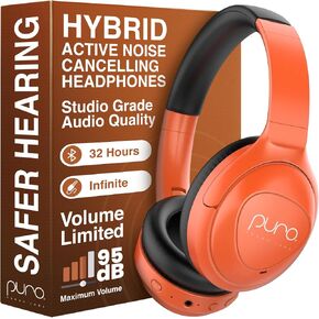 Puro Sound Labs - Kids Headphones, Volume-Limiting 85dB, PuroPro, Orange in Kuwait