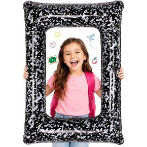 Inflatable Back to School Balloons Photo Booth Props 18×26 Inch Composition Balloon Photo Props Inflatable Balloon Selfie Backdrop for Back to School Party Supplies in Kuwait
