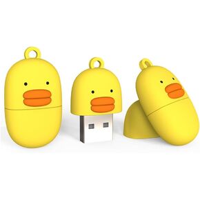 Bilious 32GB Flash Drive Animal Series Waterproof USB 3.0 Thumb Drive Cute Cartoon Memory Stick Small Size Yellow USB Drive Gift in Kuwait