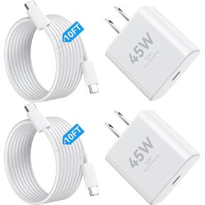 USB C iPhone Charger Fast Charging 10FT Long Cord, 45W Phone Charger Block in Kuwait