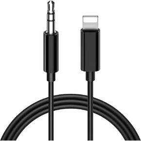 AUX Cord for iPhone, Audio Cable, 3.3ft, Black in Kuwait