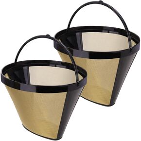 LIS ADORN Reusable #4 Cone Coffee Filter, Stainless Steel Permanent Filter for Cuisinart Ninja Mr Coffee Hamilton Beach, Dishwasher Safe Eco-Friendly Paper Filter Alternative in Kuwait