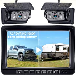 Dual Magnetic Wireless Backup Camera: HD 1080P 1-Min Easy Install No Wiring in Kuwait