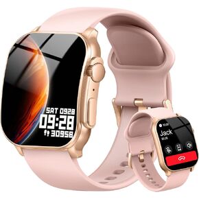 Smart Watch for Men Women (Answer/Make Call), 1.95" Touch Screen Fitness Tracker with Heart Rate/Sleep Monitor, IP68 Waterproof Smartwatch for Android iOS, Fitness Watch with 120+ Sports Modes, Pink in Saudi Arabia