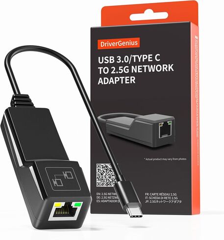 DriverGenius AetherX-G25 USB-C to RJ45 2.5GbE Network Adapter in Kuwait