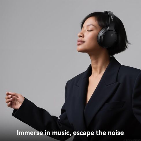 LEVN Hybrid Active Noise Cancelling Headphones, Wireless Headphones Bluetooth 5.4 with Transparent Mode, Hi-Res Audio, Deep Bass, 70H Playtime Over Ear Bluetooth Headset for Work/Travel/Home/Office in Kuwait