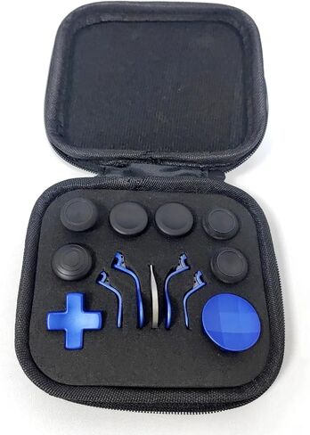 Metal Thumbsticks for Xbox Elite Series 2 Controller, 13 in 1 Replacement Parts 6 Magnetic Joysticks 4 Paddles 2 D-Pads 1 Tool for Xbox Elite Series 2 Core Controller (Blue) in Saudi Arabia