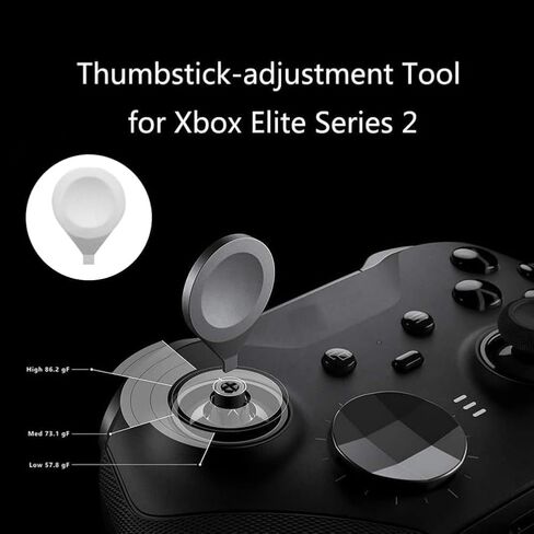 Metal Thumbsticks for Xbox Elite Series 2 Controller, 13 in 1 Replacement Parts 6 Magnetic Joysticks 4 Paddles 2 D-Pads 1 Tool for Xbox Elite Series 2 Core Controller (Blue) in Saudi Arabia