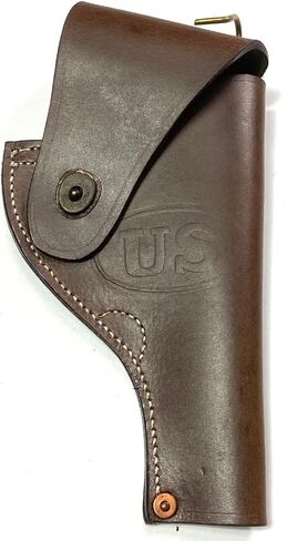US WW2 Victory Model Revolver Holster in Brown Leather .38 Special Fits Smith & Wesson Model 10 and Similar Revolvers in Kuwait