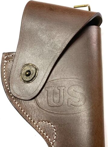 US WW2 Victory Model Revolver Holster in Brown Leather .38 Special Fits Smith & Wesson Model 10 and Similar Revolvers in Kuwait