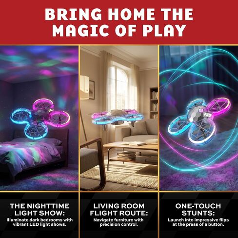 FAO Schwarz Disco Lightshow RC Drone for Kids, Remote Control Stunt Flyer in Saudi Arabia