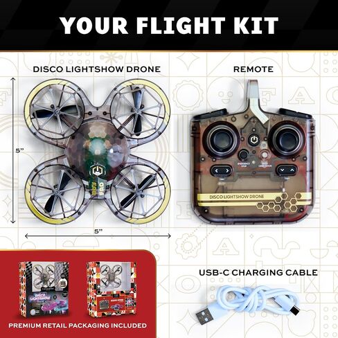 FAO Schwarz Disco Lightshow RC Drone for Kids, Remote Control Stunt Flyer in Saudi Arabia