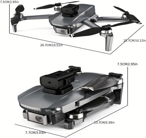Foldable GPS Drone with Dual Camera Quadcopter for Adults, 179g Lightweight in Kuwait