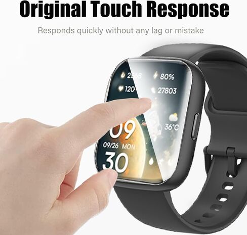 Lamshaw Compatible for Cubitt Teens Gen3 Screen Protector, [6 Pack] Full Coverage TPU Clear Film Compatible for Cubitt Teens Gen3 1.85" Smart Watch (6 Pack) in Kuwait