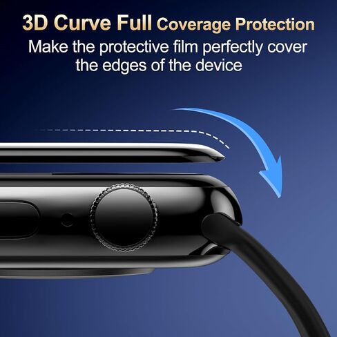 X-it for Apple Watch Series 11/10 42mm Screen Protector [Automatic Align Tech] Self-Healing,Flexible HD Transparent,Anti-Scratch,Bubble Free,Waterproof,Touch Sensitive [Non-Glass] 2 Packs in Kuwait