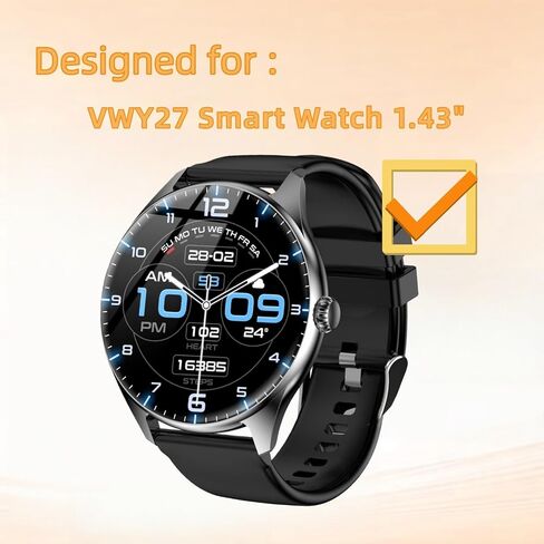 Designed for Kimeag/Boquaw S67 Smart Watch Screen Protector (6 Pack) HD Clear Shield TPU Film Designed for Oiviato/iBesi VWY27 Smart Watch 1.43" in Kuwait