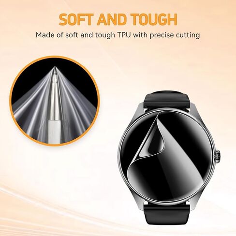 Designed for Kimeag/Boquaw S67 Smart Watch Screen Protector (6 Pack) HD Clear Shield TPU Film Designed for Oiviato/iBesi VWY27 Smart Watch 1.43" in Kuwait