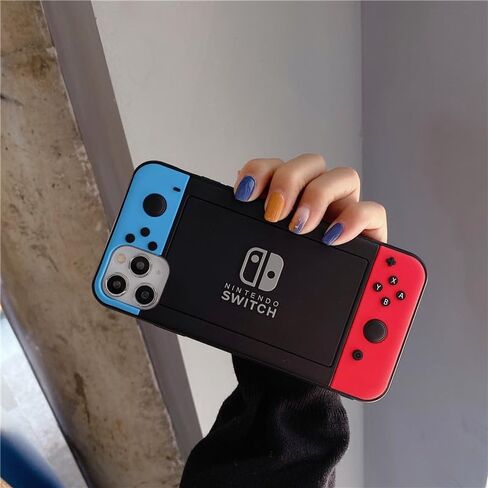 Designed for iPhone 15 Case for Boys Kids Men, 3D Cool Video Game Controller Button Type Personalized Full Body Full Camera Protection Protective Cover Soft Cute-Blue in Kuwait
