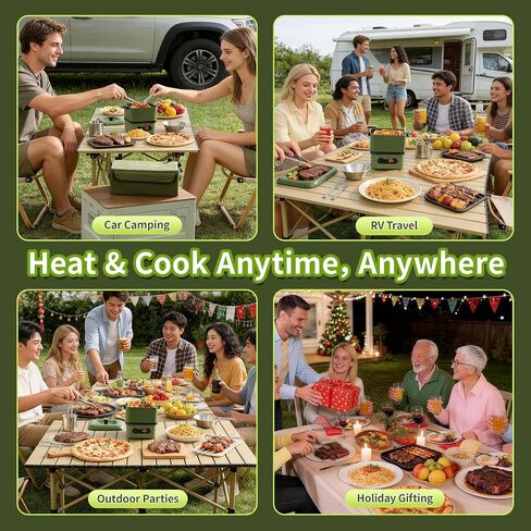 GEERTOP AMOS Electric Hot Pot, Portable 1.3L Multi-Cooker with Cookware Set in Kuwait