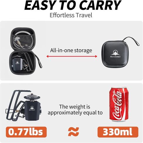 Ultralight Portable Backpacking Stove, Spider-Style 9900 BTU/hr Burner, Lightweight 0.77 lbs, Ideal for Camping, Outdoor Cooking & Emergency Use in Kuwait