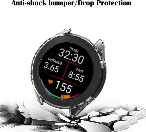 Fit for Garmin Forerunner 170/170 Music Protective Case ，Flexible TPU Protector Case Cover Bumper Sleeve Shell Accessories Fit for Garmin Forerunner 170 Smartwatch,5 Packs (5PCS) in Saudi Arabia