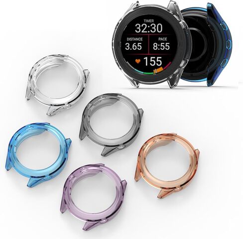 Fit for Garmin Forerunner 170/170 Music Protective Case ，Flexible TPU Protector Case Cover Bumper Sleeve Shell Accessories Fit for Garmin Forerunner 170 Smartwatch,5 Packs (5PCS) in Saudi Arabia