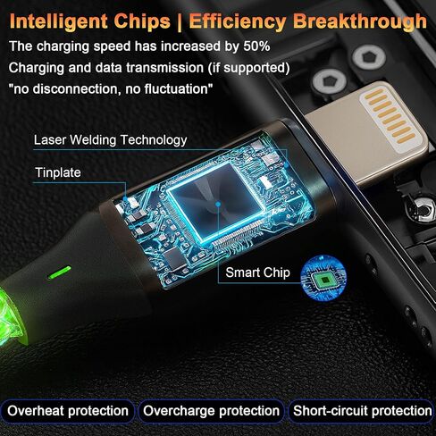 Light Up USB-A to Lightning Cable Charger Cord for iPhone in Saudi Arabia