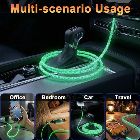 Light Up USB-A to Lightning Cable Charger Cord for iPhone in Saudi Arabia