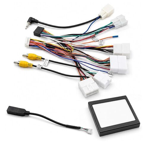 16PIN Car Stereo Wiring Harness Adapter for Toyota Corolla RAV4 Camry 4Runner Prado CHR Hilux Tundra Highlander 2014-2018 with Canbus Support JBL,Backup Camera,Steering Wheel Control in Kuwait
