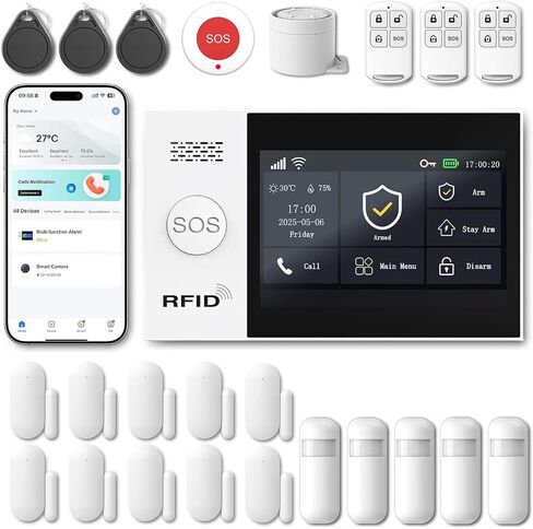 WiFi Wireless Alarm System for Home Security - 24/7 Protection Smart Device in Saudi Arabia