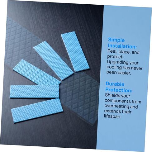 5pcs M. 2 Thermal Pad 70x20x1mm Silicone for Laptop Nvme SSD in Kuwait