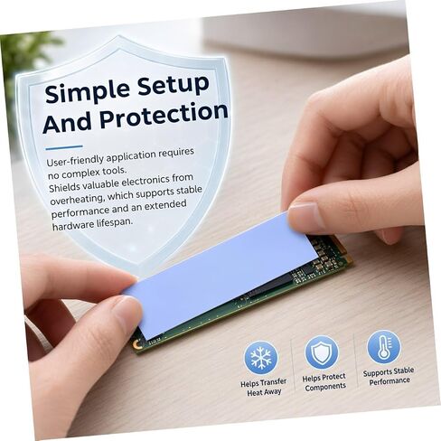 5pcs Mm Silicone Thermal Pad for SSD Heatsink, 70x20mm in Kuwait