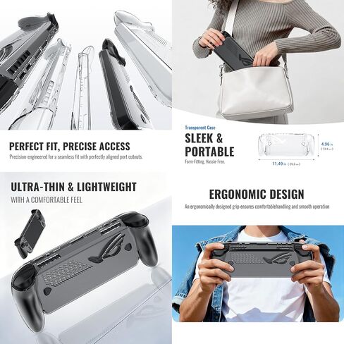 JYGamhanbil Ultra Slim Clear Protective Case Set for ASUS ROG Xbox Ally X in Kuwait
