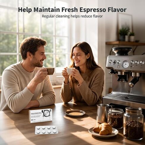 24 Pack BEC250 Espresso Cleaning Tablets Compatible with Breville Espresso Machines including BES870 Barista Express,BES880 Barista Touch,BES980 Oracle, BES878 Barista Pro in Kuwait