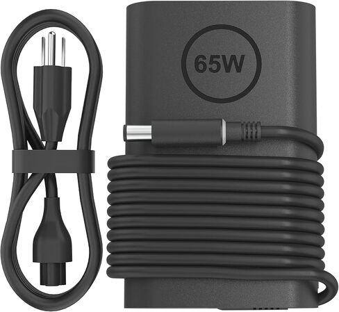 65W Laptop Charger Compatible with Dell Latitude 5410 7290 3140 3190 7390 5510 7480 7490 E7470 E7450 3350 3310 5480 5490 7280 7400 5510 E5570 E5470 19.5V 3.34A Round 7.4mm Barrel Adapter Power Cord in Saudi Arabia