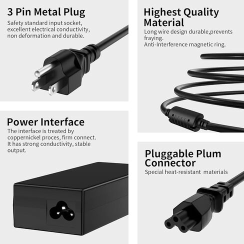 65W&45W Adapter for Dell Laptop Charger Replacement for Dell Inspiron 13 14 15 17,3583 5566 5559 3585 5593 5567 3590 5555 5570 Dell Latitude 3310 3410 3420 3490 3500 3510 3590 Power Supply Cord in Kuwait
