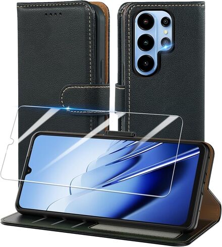 for TCL NXTPAPER 70 Pro Wallet Case, RFID Blocking PU Leather Case Wallet for TCL NXTPAPER 70 Pro, Magnetic Flip Closure Card Holder Shockproof Protection Phone Case for Men and Woman, Black in Kuwait