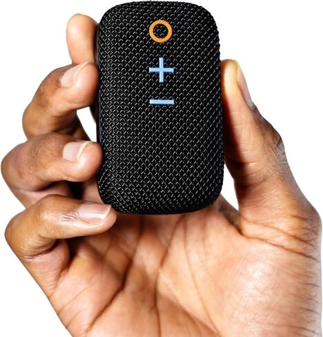 MEE Audio goSPKR Small Wearable Clip-on Bluetooth Speaker with IPX5 Water Resistance, Built-in Speakerphone with Microphone for Hands-Free Calls, Compact Design, Can Connect Up to 2 in Stereo (Black) in Kuwait