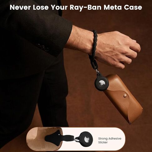 Compatible with AirTag for Ray-Ban Meta Wayfarer Glasses Charging Case in Kuwait