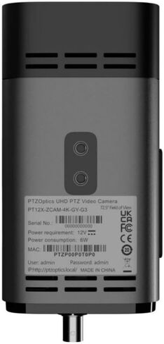 PTZOptics Studio 4K 20x Box Camera - Gray in Kuwait