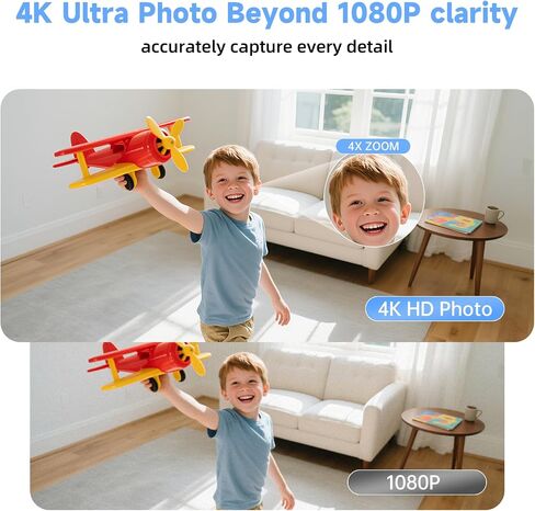 AXB 2K Indoor Window Camera: No Drill Home Security Cam with Night Vision in Kuwait