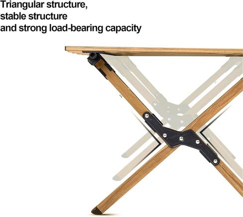 Folding Camping Table, Roll-Up Folding Table with Carry Bag, Portable Aluminum Picnic Table, Low Height Beach Table for Outdoor Use, Travel, BBQ & Hiking, Easy Assembly (Natural) in Kuwait