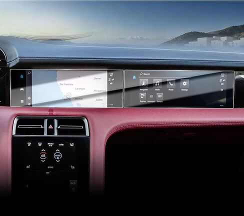 2PS Screen Protector for 2024-2026 Porsche Taycan Nav+Passenger Display HD in Saudi Arabia