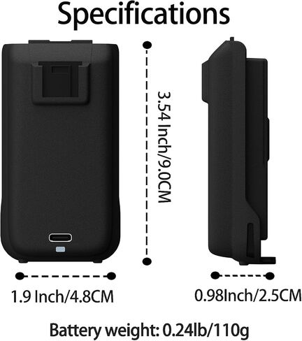 BL-5RMini Radio Battery 3800mAh Type-C 8.4V Rechargable Original Battery Compatible with UV-5R Mini/UV-5G MINI Two Way Radio Walkie Talkie Accessories 3Packs in Kuwait