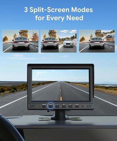 FEISIKE Dual RV Backup Camera System with Front & Rear View Camera in Kuwait