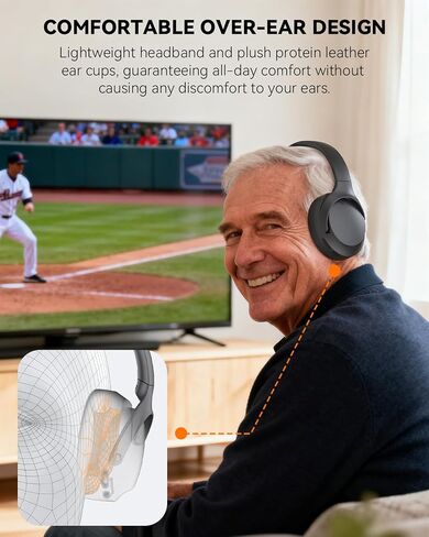 ANSTEN Wireless Headphones for TV Watching with Digital Optical RCA AUX 3.5 MM Transmitter Charging Dock in Kuwait