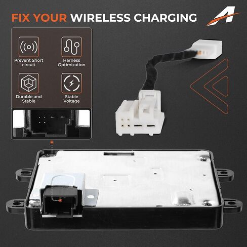 15W Qi Wireless Charger Retrofit Kit for 2015-2018 Chevy Tahoe Suburban GMC Yukon Cadillac Escalade, Upgraded Charging Module for iPhone Samsung, Plug & Play OEM Fit in Kuwait