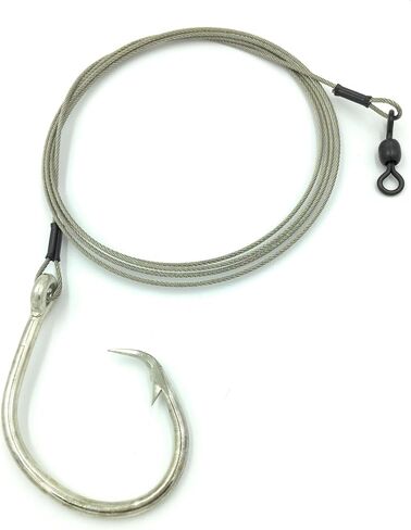 5' Shark Leader with Non Stainless Inline Circle Hook (18/0) in Kuwait